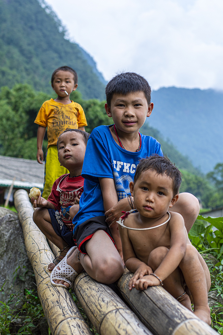 Portret Vietnamees kinderen